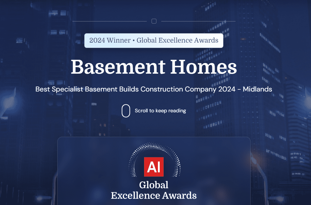 global excellence award 2024 basement homes
