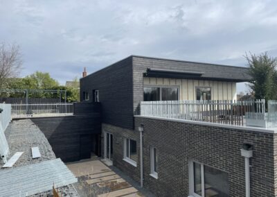 retaining wall structure on an icf new build project