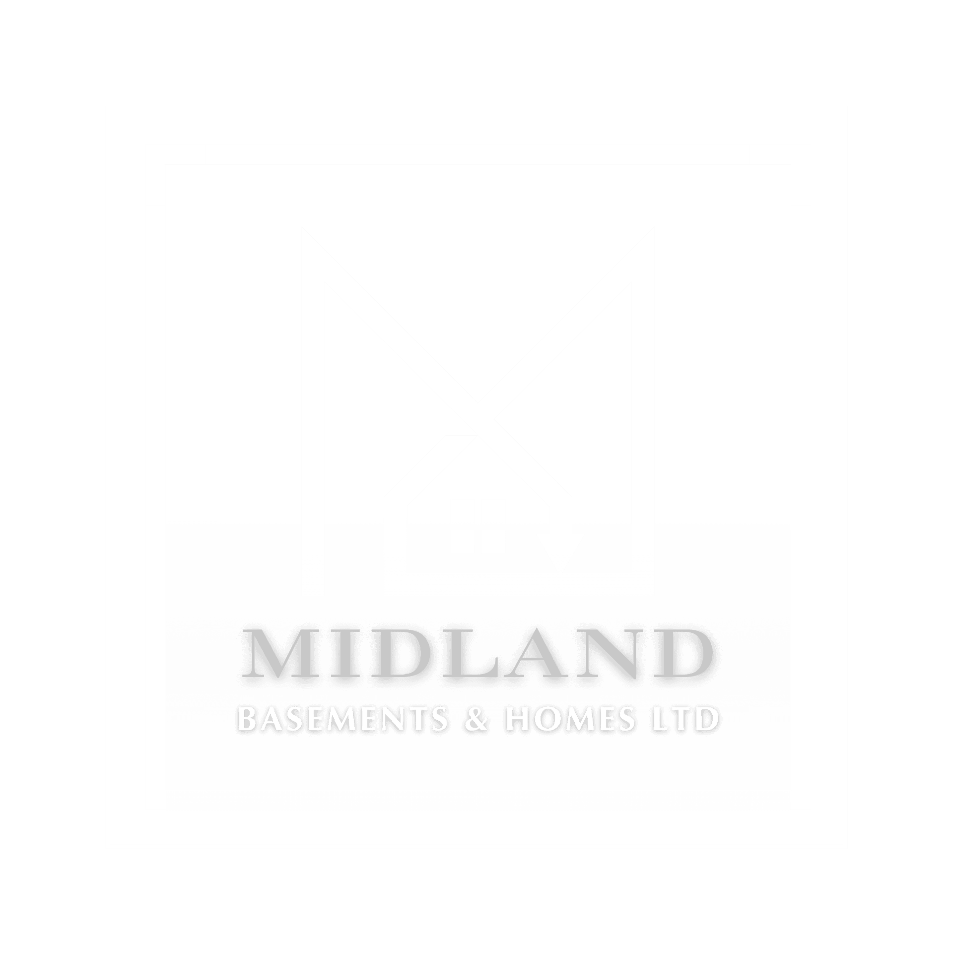 Midland and Basement Homes Logo transparent